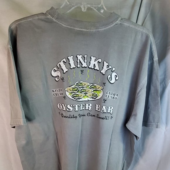 Stinky's Oyster Bar - Calabash NC Vintage Souvenir T-Shirt Size XXL - Picture 2 of 6